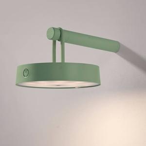 Светодиодный настенный светильник JUST LIGHT Arma, железо - 1 пламя - мятно-зеленый