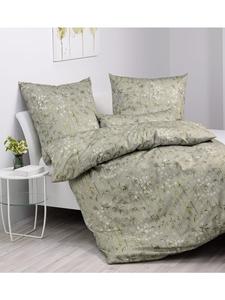 Постельное белье Janine Interlock Jersey Carmen S оливково-зеленого цвета Janine, 155 x 220 + 80 x 80 см