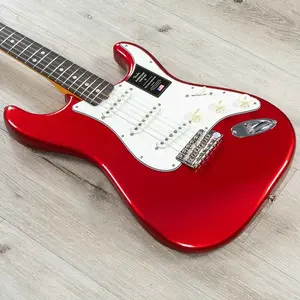 Гитара Fender American Vintage II 1965 Stratocaster, гриф из палисандра с круговым радиусом, цвет Candy Apple Red