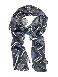 Шарф COLLEZIONE ALESSANDRO Mitternacht, синий