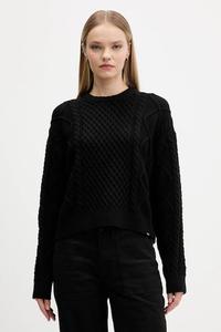 Свитер из смесовой шерсти Guess Jeans, черный