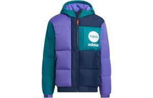 Пуховик унисекс фиолетовый Adidas Neo, фиолетовый