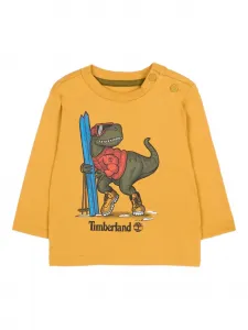 Футболка с длинными рукавами и графичным принтом Timberland Kids, желтый