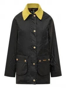 Жакет с контрастным воротником Barbour, черный