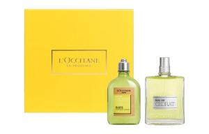 Наборы духов унисекс LOCCITANE, Cédrat Eau de Toilette 75ml + Cédrat Shower Gel 250ml + L'Occiкоричневыйe желтый Box