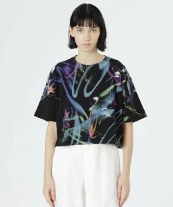 Коллаборация: свободная футболка с неоновым графическим принтом Loveless, цвет Black