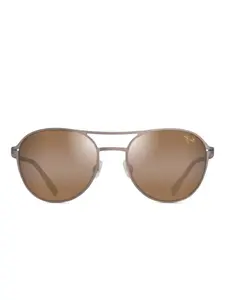 Солнцезащитные очки Half Moon Maui Jim, коричневый