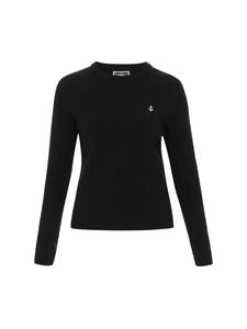 Женский свитер черного цвета DreiMaster Maritim