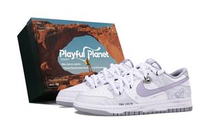 Детские баскетбольные кроссовки Dunk Tone Love Words низкие, Nike, светло-серый