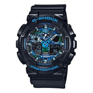 Casio G-Shock Аналогово-цифровые часы 'Черно-синие'