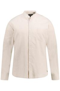 Рубашка на пуговицах классического кроя JP1880, кремовый
