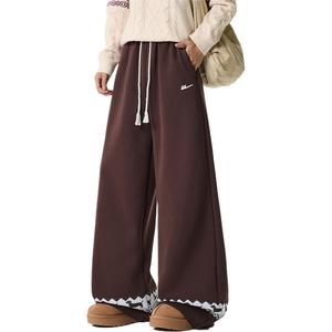 Повседневные брюки женские утепленные с флисовой подкладкой прямого кроя WARRIOR, coffee (comes with diy brand merch)