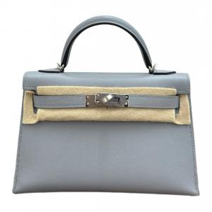 Мини келли второго поколения мадам кожаная сумка кроссбоди женская puppet gray HERMES