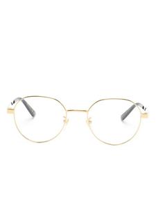 Gucci Eyewear очки в круглой оправе, золотистый