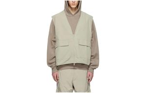 SS22 Жилет мужской пыльно-зеленый Fear Of God Essentials, зеленый