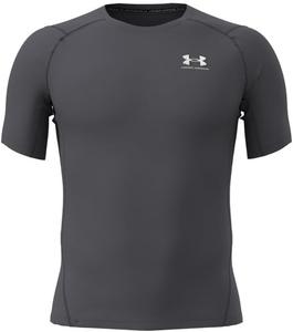 Мужская компрессионная футболка с коротким рукавом HeatGear от Under Armour, (025) Castlerock/White