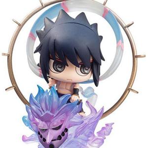 Фигурка саске утиха из наруто, шиппуден, с глазами как у комариного спираля, масштаб 6см MegaHouse