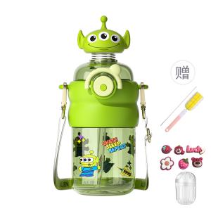Детская летняя кружка для школьников, бутылка для школы 600мл Disney, Alien (Cleansing Tools+Random 3D Stickers+Herbal Tea Balls)