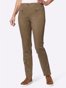 Джинсы из серо-коричневого денима Cosma