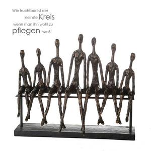 Декоративная скульптура GILDE Community, бронзовый