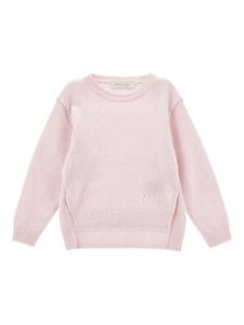 Monnalisa свитер с разрезами, розовый