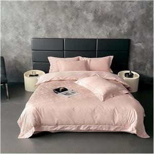 YUSIWOAL Комплект постельного белья из египетского хлопка сатин жаккард с фиолетовыми цветами