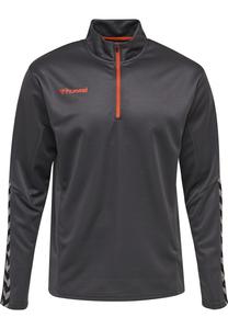 Толстовка Hummel Mit Kurzem Reißverschluss Hmlauthentic Kids Half Zip, цвет ASPHALT