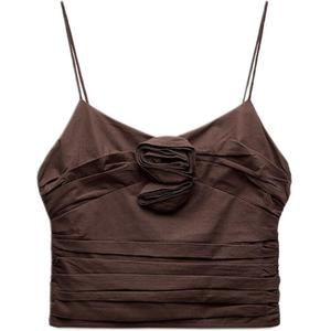Trf Camisole Женская Коричневый Zara