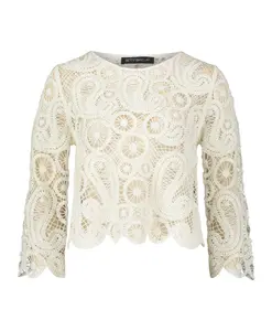 Вязаный свитер с узором пейсли и вырезом-лодочкой Betty Barclay, белый