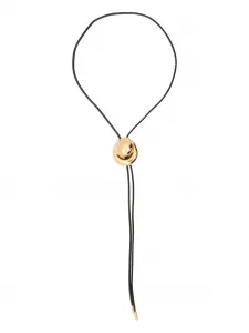 Кожаное ожерелье Blow Up Panconesi, золотой