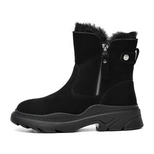 Теплые короткие зимние ботинки 4,8 см женские Cigna, Black