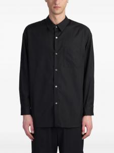 Рубашка из хлопка Attachment, черный