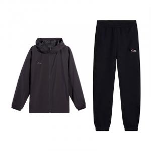 Li Ning Casual Sportswear Men's Li-Ning, черный top+черный pants