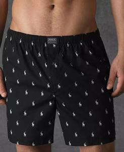 Мужские боксеры Allover Pony Woven Polo Ralph Lauren, черный