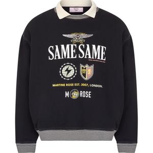 Графический поло-свитшот Martine Rose, черный