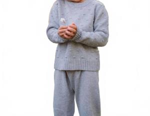 Джемпер Popcorn серого цвета Mika & Milo, серый