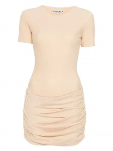 Мини-платье с драпировкой Medeea, светло-коричневый