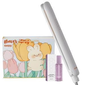 Плойка-выпрямитель двойного назначения для выпрямления и завивки волос подходит для студенческих общежитий HS-660 AUX, слоновая кость