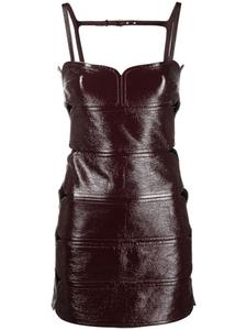 Courrèges платье мини без рукавов, красный