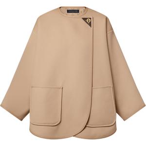 Длинное двустороннее пальто с переключателем LOUIS VUITTON, хаки