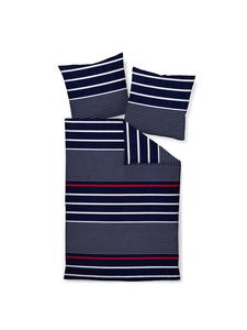 Постельное белье морского синего цвета Janine, 135 x 200 + 80 x 80 см