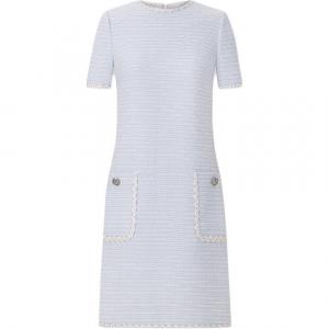 KARL LAGERFELD Женское платье с коротким рукавом синее KARL LAGERFELD / Karl Lagerfeld Jeans