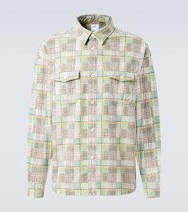Пионерская клетчатая хлопковая фланелевая рубашка Visvim, Lt.Green