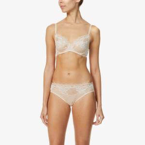 Бюстгальтер на косточках из эластичного кружева Lace Perfection Wacoal, бежевый