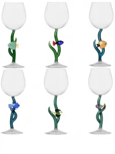 Бокал marine garden, 20,5х8,5 см, Ichendorf Milano, синий