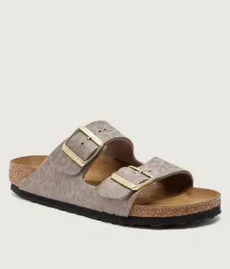 Аризонские тапочки Лео narrow fit Birkenstock, серый
