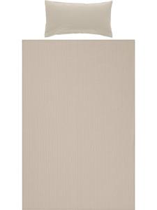 Erwin Müller Постельное белье из жатой ткани с застежкой-молнией, Rosenheim, бежевого цвета