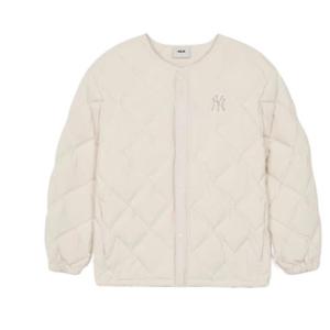 MLB Нью-Йорк Янкиз FW/AW24 Пуховик женский тёмно-кремовый, Dark Cream
