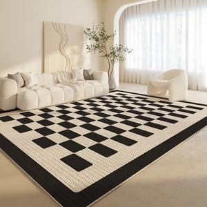 Budis Ковер 140х200 см из искусственного кашемира для гостиной/спальни, толстый, в скандинавском стиле