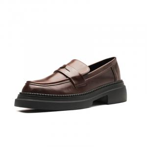 TATAYA Коричневые лоферы женские тёмно-коричневые [6,5 см], цвет Dark Brown[6.5cm]